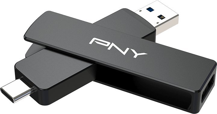 PNY DUO LINK V3 2 TB USB Type-A / USB Type-C 3.2 Gen 2 3.1 Gen 2 Czarny P-FDI2TBDULNK3TYC-GE