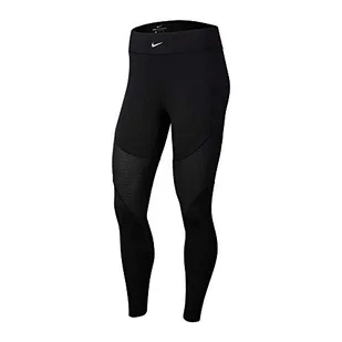 Nike damskie spodnie sportowe W NP AEROADPT TIGHT, kolor czarny/(metaliczny srebrny), L - Spodnie damskie - miniaturka - grafika 1
