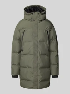 Płaszcz pikowany z kapturem model ‘ALPHA’ - Płaszcze męskie - miniaturka - grafika 1