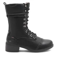 Botki damskie - Botki Mustang 1402-501 Czarny - miniaturka - grafika 1