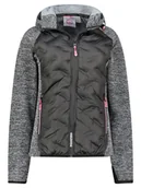 Kurtki damskie - ANAPURNA Kurtka polarowa "Tagadana" w kolorze szaro-czarnym - miniaturka - grafika 1