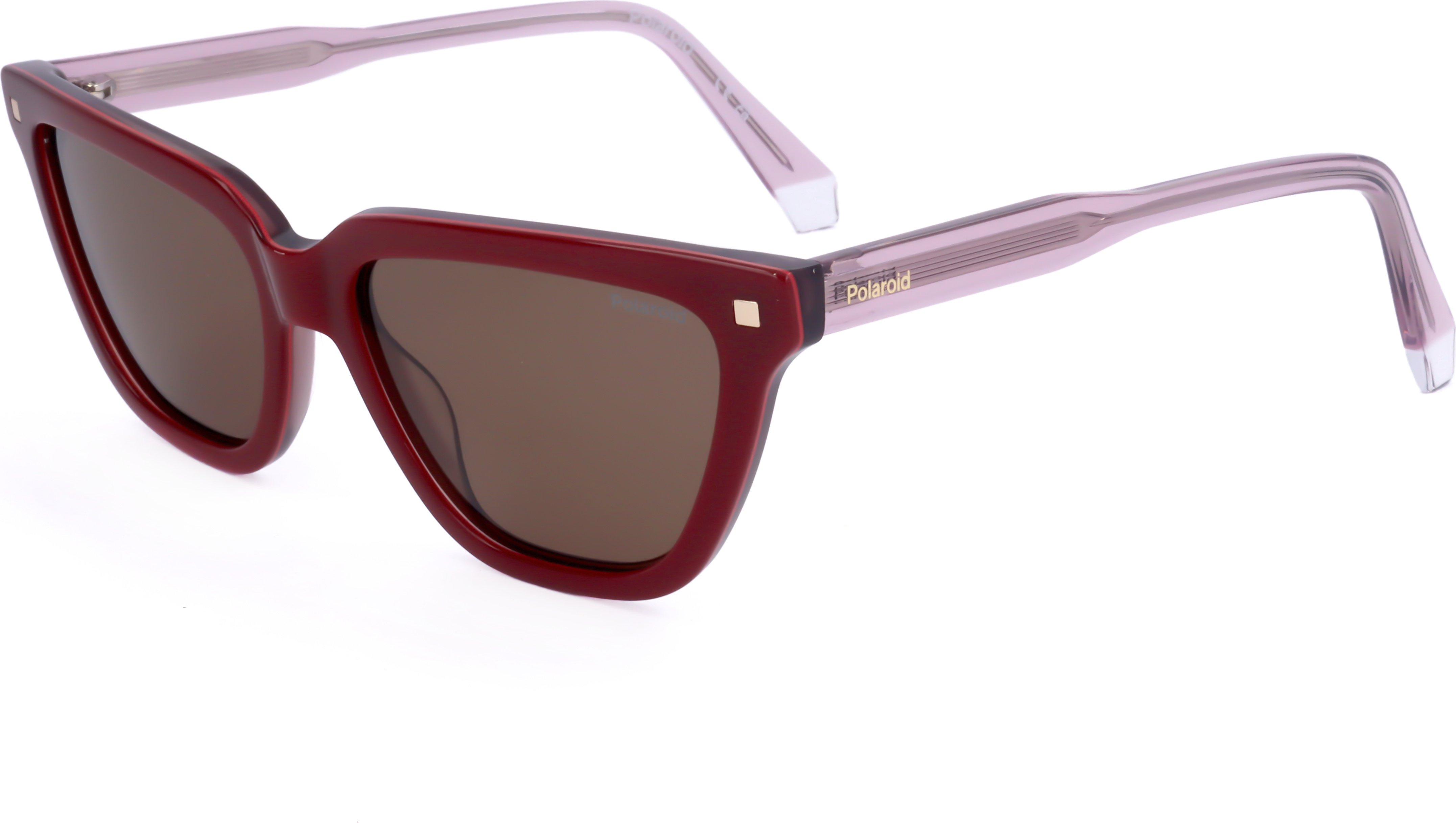 Damskie okulary przeciwsłoneczne Polaroid PLD 4157/S/X LHF BURGUNDY 55/16/145