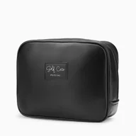 Kosmetyczki, organizery i kuferki - Kosmetyczka Damska Podróżna Duża Pojemna Zamek PUCCINI Czarna QML008-1 - miniaturka - grafika 1