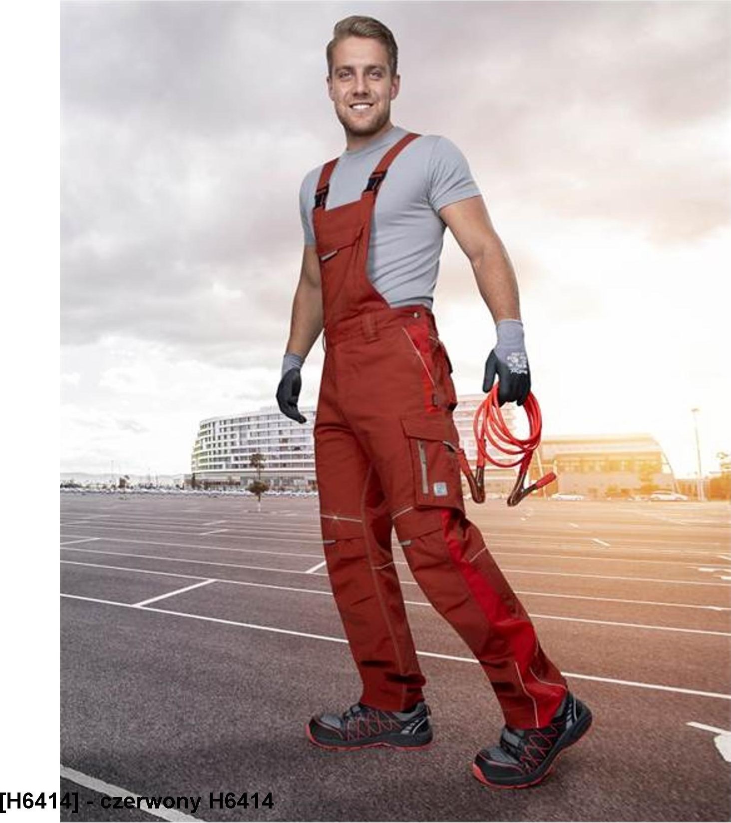 Ardon URBAN - spodnie ogrodniczki - czarny H6422 2XL