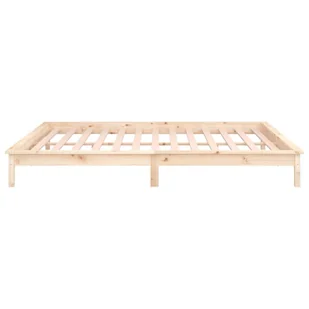 Lumarko Rama łóżka z LED, 135x190 cm, podwójna, lite drewno - Łóżka - miniaturka - grafika 9