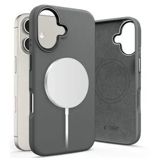 Etui TECH-PROTECT Silicone Pure MagSafe do Apple iPhone 16 Grafitowy - Etui i futerały do telefonów - miniaturka - grafika 1