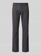 Spodnie męskie - Chinosy o kroju tapered fit z fakturowanym wzorem - miniaturka - grafika 1