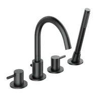 Baterie wannowe i prysznicowe - Bateria wannowa 4-otworowa grafit Simplon Omnires - miniaturka - grafika 1