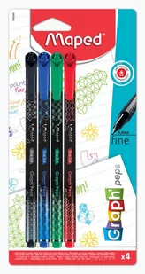 Maped Cienkopis Graph Peps Deco 4 kolory - Cienkopisy - miniaturka - grafika 1