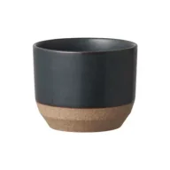Kubki - Kinto CLK-151 Kubek ceramiczny Czarny 180 ml - miniaturka - grafika 1