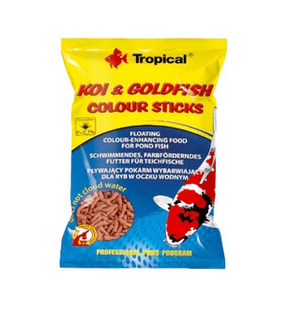 Tropical Koi & GoldFish Colour Sticks pokarm wybarwiający w pałeczkach dla ryb stawowych worek 1l/90g - Pokarm dla ryb - miniaturka - grafika 1
