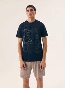 Piżama męska Surf Henderson granatowy, szary 2XL - Piżamy damskie - miniaturka - grafika 1