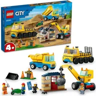 Klocki - Lego CITY Ciężarówki i dźwig z kulą 60391 - miniaturka - grafika 1