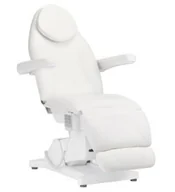 Krzesła i taborety kosmetyczne - Fotel kosmetyczny elektryczny Sillon Basic 3 siln. biały - miniaturka - grafika 1