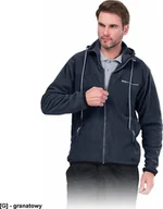 Odzież robocza - R.E.I.S. POLAR-HOOD - bluza polarowa z kapturem zapinana na suwak, 100% poliester, 290 g/m2 - granatowy S - miniaturka - grafika 1