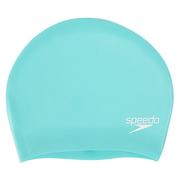Pływanie - Speedo długie włosy silikonowy czepek pływacki miętowy zielony 8-06168B961 - miniaturka - grafika 1