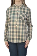 Koszule damskie - WRANGLER RELAXED 1PKT SHIRT BERYL GREEN KOSZULA DAMSKA KRATKA - miniaturka - grafika 1