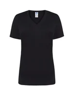 Odzież robocza - T-shirt Damski czarny dekolt w serek roz. XL - miniaturka - grafika 1