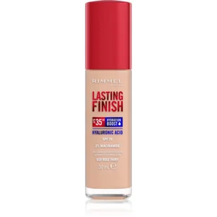 Rimmel Lasting Finish 35H silnie nawilżający i długotrwale kryjący podkład do twarzy z filtrem SPF20 010 Rose Ivory 30ml - Podkłady do twarzy - miniaturka - grafika 1