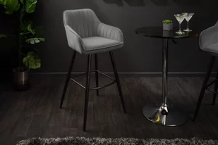 Invicta Hoker Ren szary 40435 - Taborety i hokery - miniaturka - grafika 1