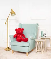 Maskotki i pluszaki - DUŻY WIELKI MIŚ PLUSZOWY PLUSZAK PRZYTULANKA 70CM DULCE CZERWONY - miniaturka - grafika 1