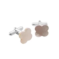 Spinki do mankietów i krawatów - Spinki do mankietów Muszla koniczyna (S1374) Srebro [925] - miniaturka - grafika 1