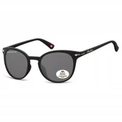 Okulary przeciwsłoneczne - Okulary Kocie Oczy Poliwęglan POLARYZACYJNE PRZECIWSŁONECZNE Damskie CZARNE - Montana - miniaturka - grafika 1