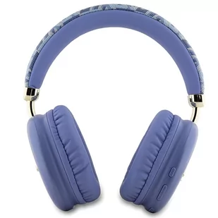 Guess słuchawki nauszne Bluetooth GUBHK1GCTCSU fioletowy/purple Gcube Metallic Script Logo - Słuchawki - miniaturka - grafika 3