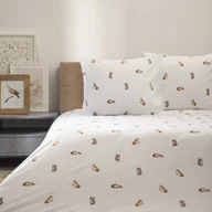 Pościel - HOMLA POŚCIEL GATTINO z mikrofibry w kotki 220x200 + 2*50x60 cm - miniaturka - grafika 1