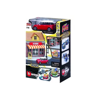 Bburago Street Fire City Kiosk Store 1:43 - Samochody i pojazdy dla dzieci - miniaturka - grafika 1