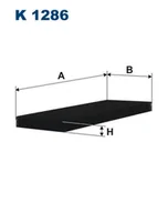 Filtry kabinowe - FILTRON Filtr kabinowy K1286 - miniaturka - grafika 1