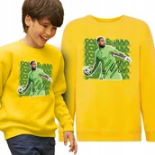 Bluzy dla dziewczynek - BLUZA DZIECIĘCA Żółta Na Prezent Mikołajki Piłkarz DONNARUMMA Wz 128 - miniaturka - grafika 1
