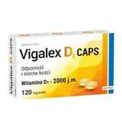 Witaminy i minerały - Vigalex D3 Caps 2000 j.m. x 120 kaps - miniaturka - grafika 1