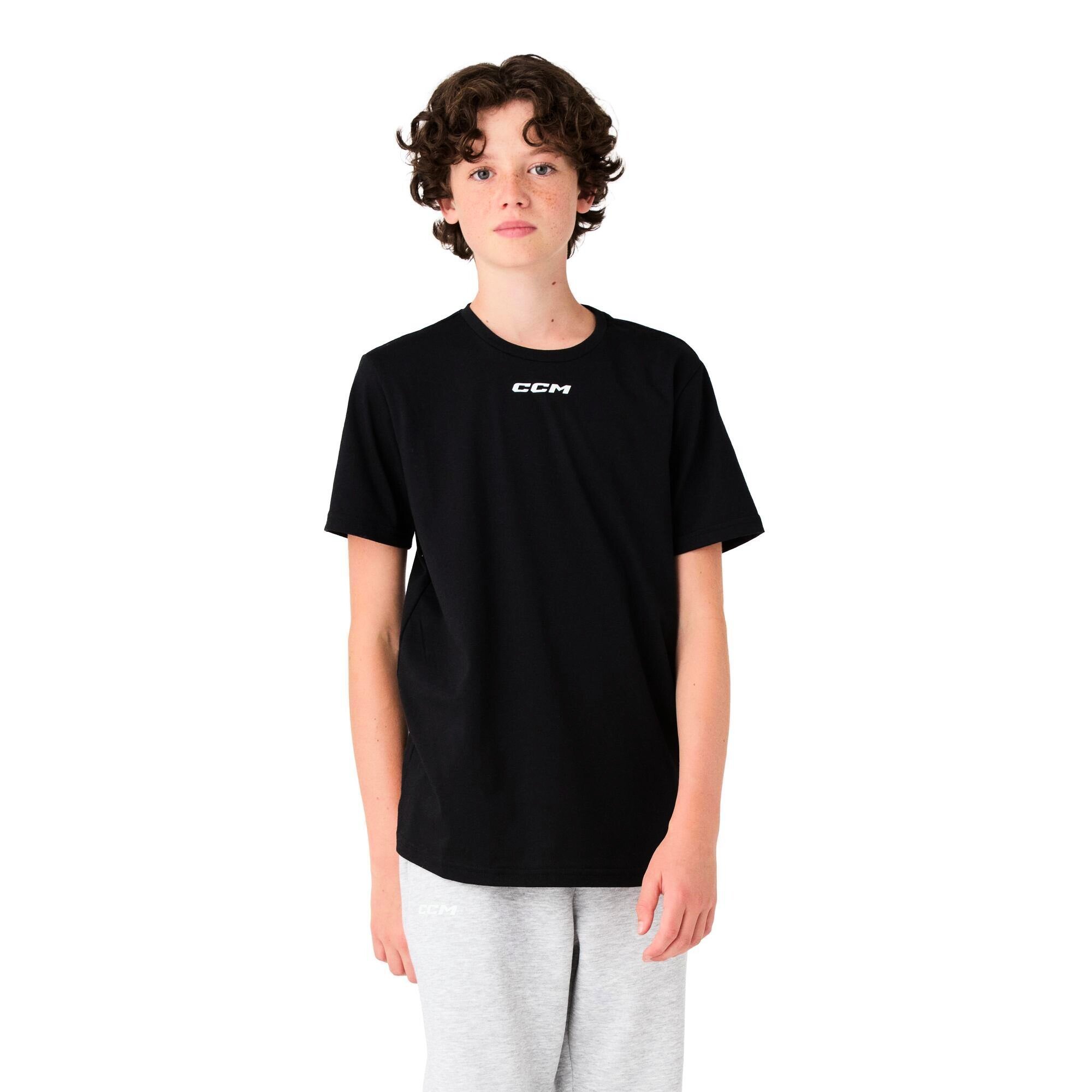 Koszulka dziecięca CCM Team SS Tee Black XS