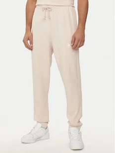 adidas Spodnie dresowe ALL SZN 3-Stripes IR5201 Różowy Regular Fit - Spodnie sportowe męskie - miniaturka - grafika 1