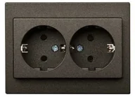 Gniazdka elektryczne - 2-WAY SOCKET WITH EARTHING - miniaturka - grafika 1