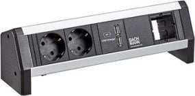 Bachmann BACHMANN DESK 2xCEE7/3 1xUSB Ładowarka i moduł niestandardowy