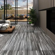 Panele podłogowe - Vida Panele podłogowe z PVC 5,26 m 2 mm szare paski V-146568 - miniaturka - grafika 1