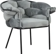 Fotele - Elior Szary fotel wypoczynkowy - Renfi 3X - miniaturka - grafika 1