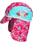 Czapki dla dzieci - Playshoes Czapka w kolorze turkusowym z osłoną karku - miniaturka - grafika 1