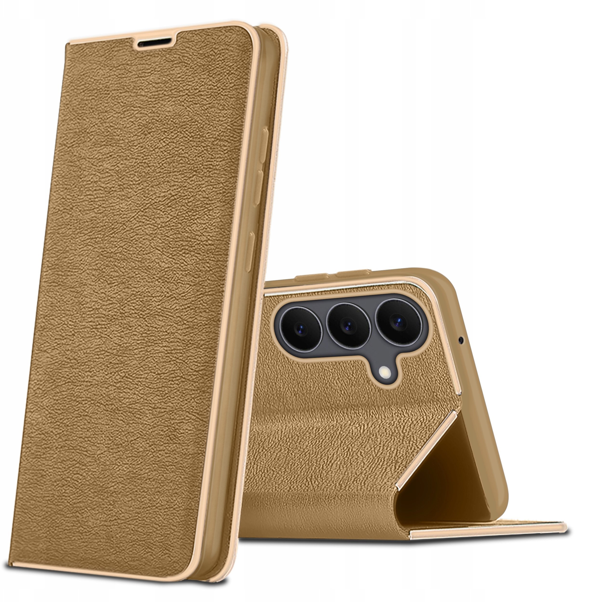 Etui z klapką do Samsung S25 FE Case Magnet PREMIUM + Szkło 9H