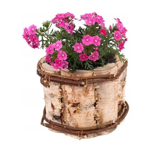 Osłonka okrągła drewniana skrzynka na kwiaty ⌀12 cm - KOTARBAU - Donice Osłonka okrągła drewniana skrzynka na kwiaty ⌀12 cm - KOTARBAU - Donice - miniaturka - grafika 1