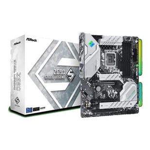 Płyta główna ASRock Płyta główna Z690 Steel Legend s1700 4DDR5 DP/HDMI M.2 ATX Z690 Steel Legend - Płyty główne Płyta główna ASRock Płyta główna Z690 Steel Legend s1700 4DDR5 DP/HDMI M.2 ATX Z690 Steel Legend - Płyty główne - miniaturka - grafika 1