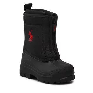 Buty dla dziewczynek - Śniegowce POLO RALPH LAUREN - Quilo Zip II RF103217 Black/Red - grafika 1