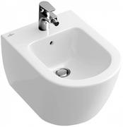 Bidety - Villeroy & Boch SUBWAY 2.0 Bidet podwieszany 375x560 z otworem i przelewem 54000001 - miniaturka - grafika 1