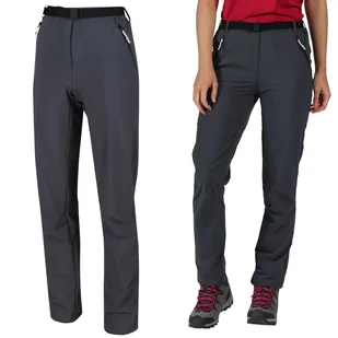 Letnie damskie spodnie turystyczne Regatta Xert III szare Rozmiar: 40R - Odzież trekkingowa damska - miniaturka - grafika 5