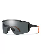Okulary przeciwsłoneczne - SMITH Okulary sportowe unisex "Flywheel" w kolorze czarno-pomarańczowo-szarym - miniaturka - grafika 1