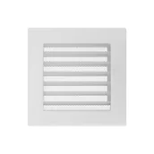 Kratki wentylacyjne - Kratka siatkowa z regulowaną przepustnicą do odprowadzania powietrza - biała - 22 x 30 cm - miniaturka - grafika 1