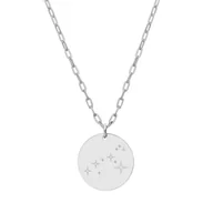 Naszyjniki - Naszyjnik damski znaki zodiaku konstelacje ze stali szlachetnej Lew - Manoki - miniaturka - grafika 1