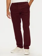 Spodnie męskie - Tommy Hilfiger Spodnie materiałowe MW0MW32932 Bordowy Regular Fit - miniaturka - grafika 1